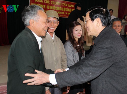 Truong Tan Sang se rend dans la province centrale de Nghe An - ảnh 1